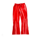 Retrovert Red Washed Flare Sweatpants