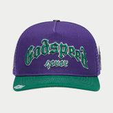 GODSPEED GS FOREVER TRUCKER HAT PURPLE/GREEN