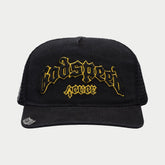 GODSPEED GS FOREVER TRUCKER HAT VINTAGE BLACK/YELLOW