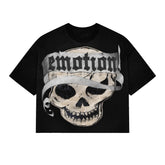 Mixed Emotions Black "Pirate" Cropped Tee