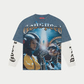 Godspeed Chosen One Layered Long Sleeve Blue Wash