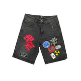 Mixed Emotion 'Danger' Patch Shorts