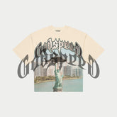 Godspeed JFK To MIA Bone Tee