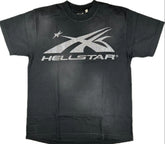 Hellstar Sport Logo Gel Black/Glitter Tee