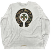 Chrome Hearts Horseshoe Logo Camo L/S WHITE
