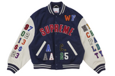 Supreme Praises Varsity Jacket Navy