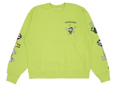 Chrome Hearts Matty Boy Link Crewneck Sweatshirt Lime Green Pre-Owned