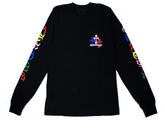 Chrome Hearts Multi Color Cross Cemetery L/S T-shirt Black Pre-Owned