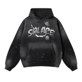 Solace Astronaut Vintage Black Hoodie