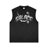 Solace Astronaut Black Sleeveless Tee