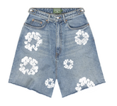 Denim Tears Cotton Wreath Jean Short Light Wash Pre-Owned