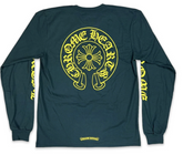 Chrome Hearts Horseshoe Logo Green/Yellow L/S