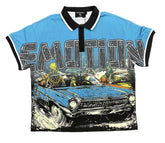 Mixed Emotions Blue “Road Rage” Collar Tee