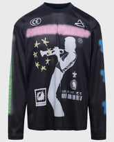 Homme Femme Jazz Club Mesh Long Sleeve Black