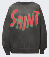 SAINT MICHAEL MX6 CREWNECK SWEATSHIRT BLACK