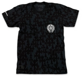 Chrome Hearts All Over Cemetery Print Black Tee