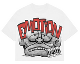 Mixed Emotions White “Monster” Cropped Tee