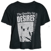 Matiere De Desirs QUALITY OF DESIRES TEE ‘FADED BLACK’