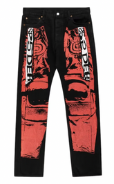 Sp5der Painted Moto Denim Black