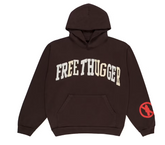 Travis Scott X Cactus Plant Flea Market "Free Thugger" Hoodie Brown