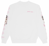 Chrome Hearts Deadly Doll Crewneck Pink/White