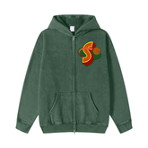 Solace Minds Green Zip Hoodie