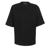 Palm Angels Oversized Mock Neck Glitter Logo T-Shirt Black/Black