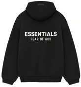 Fear of God Essentials Classic Hoodie Jet Black/White