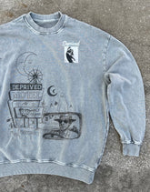 Deprived 1/10 "Long Night" Crewneck Grey