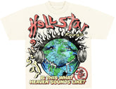 Hellstar Heaven On Earth Cream Tee