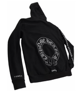 Chrome Hearts Silver Glitter Hoodie Black