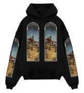 Who Decides War x EST Gee Stained Glass Black Hoodie