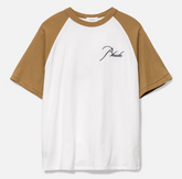 RHUDE Embroidered Raglan Ivory Tee