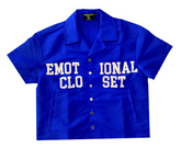 Mixed Emotions Blue "Backyard" Nylon Shirt