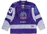 BAPE Purple Multi Logo Hockey Jersey