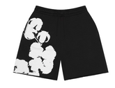 Denim Tears Biggie Cotton Wreath Sweat Shorts Black