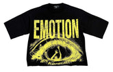 Mixed Emotions Cropped "Trapped" Tee Black/Yellow