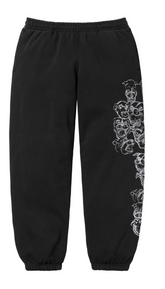 Supreme Pitbulls Embroidered Sweatpants Black