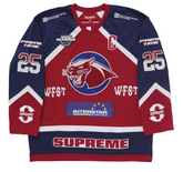 Supreme Rhinestone Hockey Jersey Red