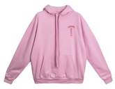 Chrome Hearts Back USA Script Logo Pink Hoodie