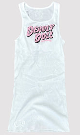CHROME HEARTS DEADLY DOLL CEMETERY TANK TOP “WHITE”
