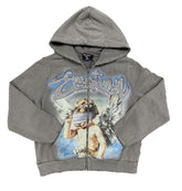 Mixed Emotion Grey “Rhinestone“ Hoodie