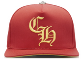 Chrome Hearts CH Silver Button Hat Red/Yellow