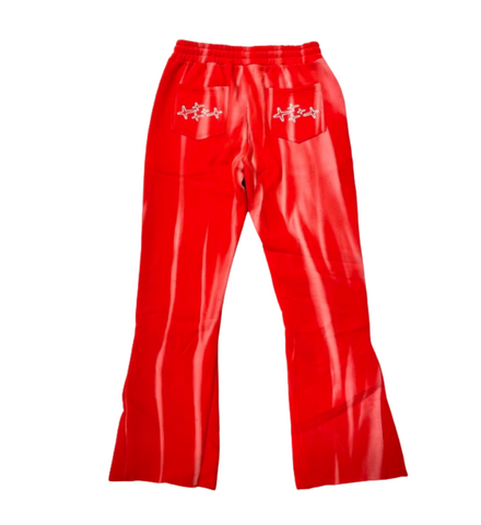 Retrovert Red Washed Flare Sweatpants