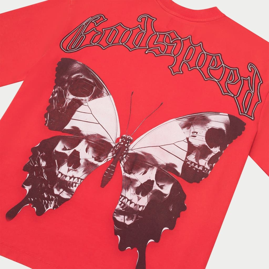 Godspeed Butterfly Effect Red Tee