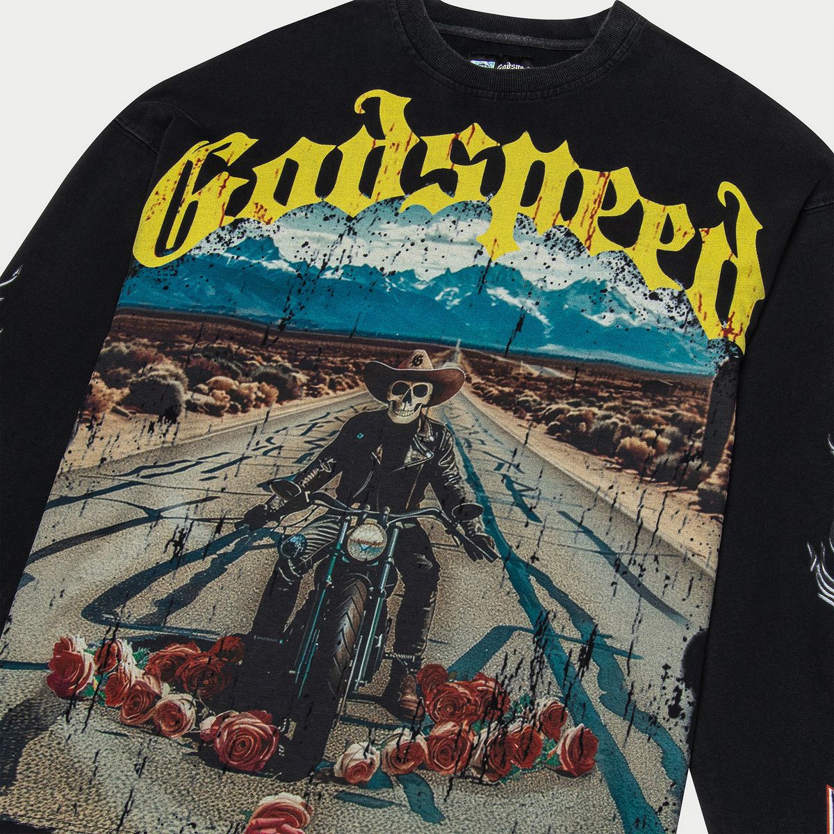 Godspeed Long Lonely Road Long Sleeve Black