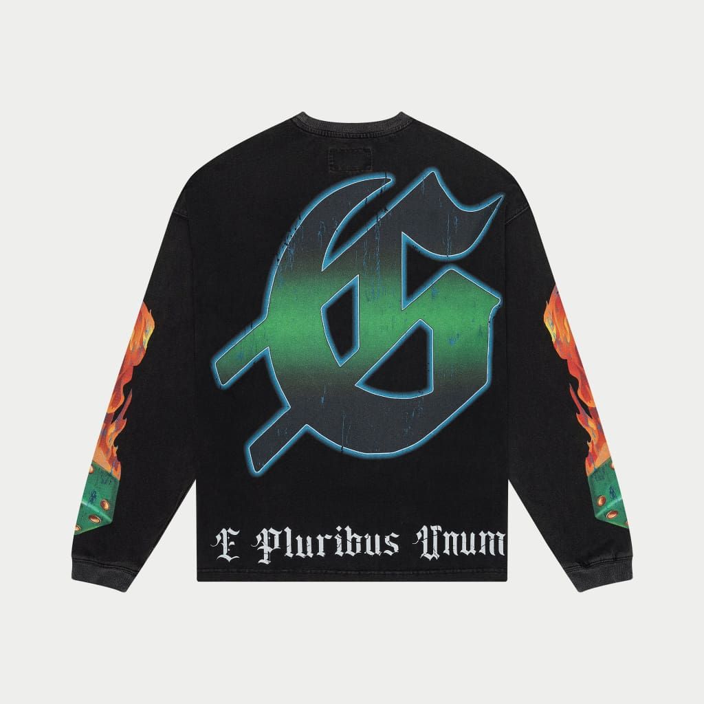 Godspeed Life's A Gamble Long Sleeve Black Wash