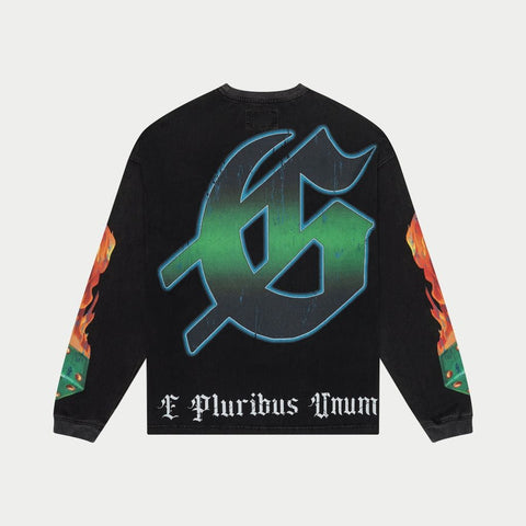 Godspeed Life's A Gamble Long Sleeve Black Wash