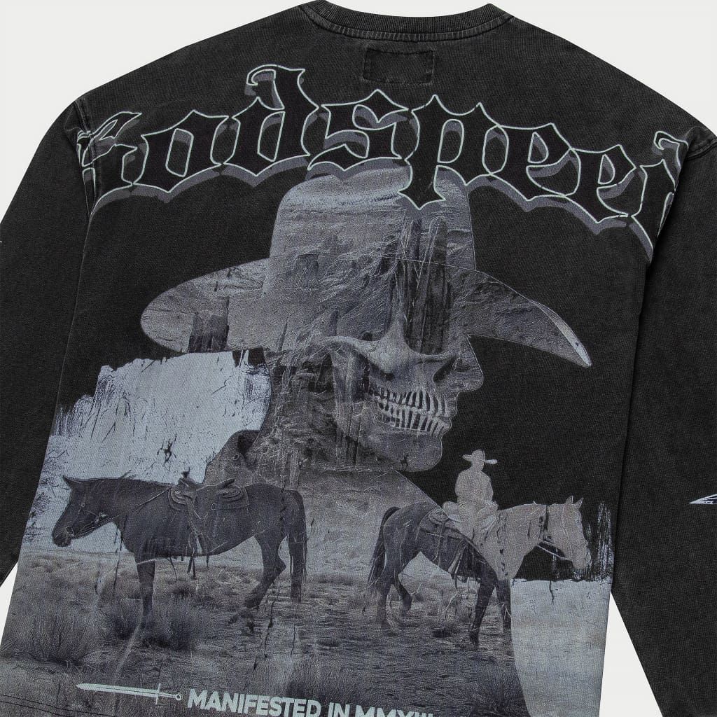 Godspeed Once Upon A Time Long Sleeve Black Wash