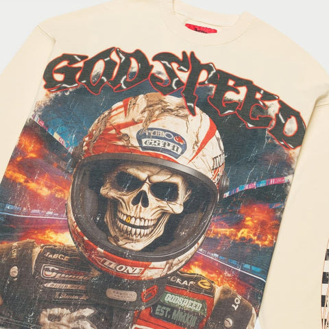 Godspeed Racer Goldie Long Sleeve Bone
